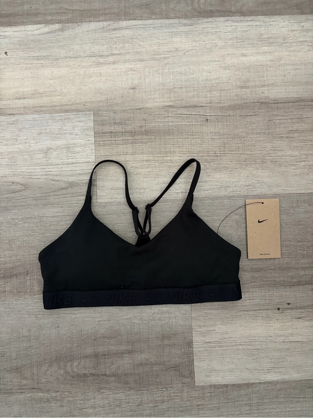 BNWT Nike Black Big girls Indy Low-Impact Strappy Sports Bra
